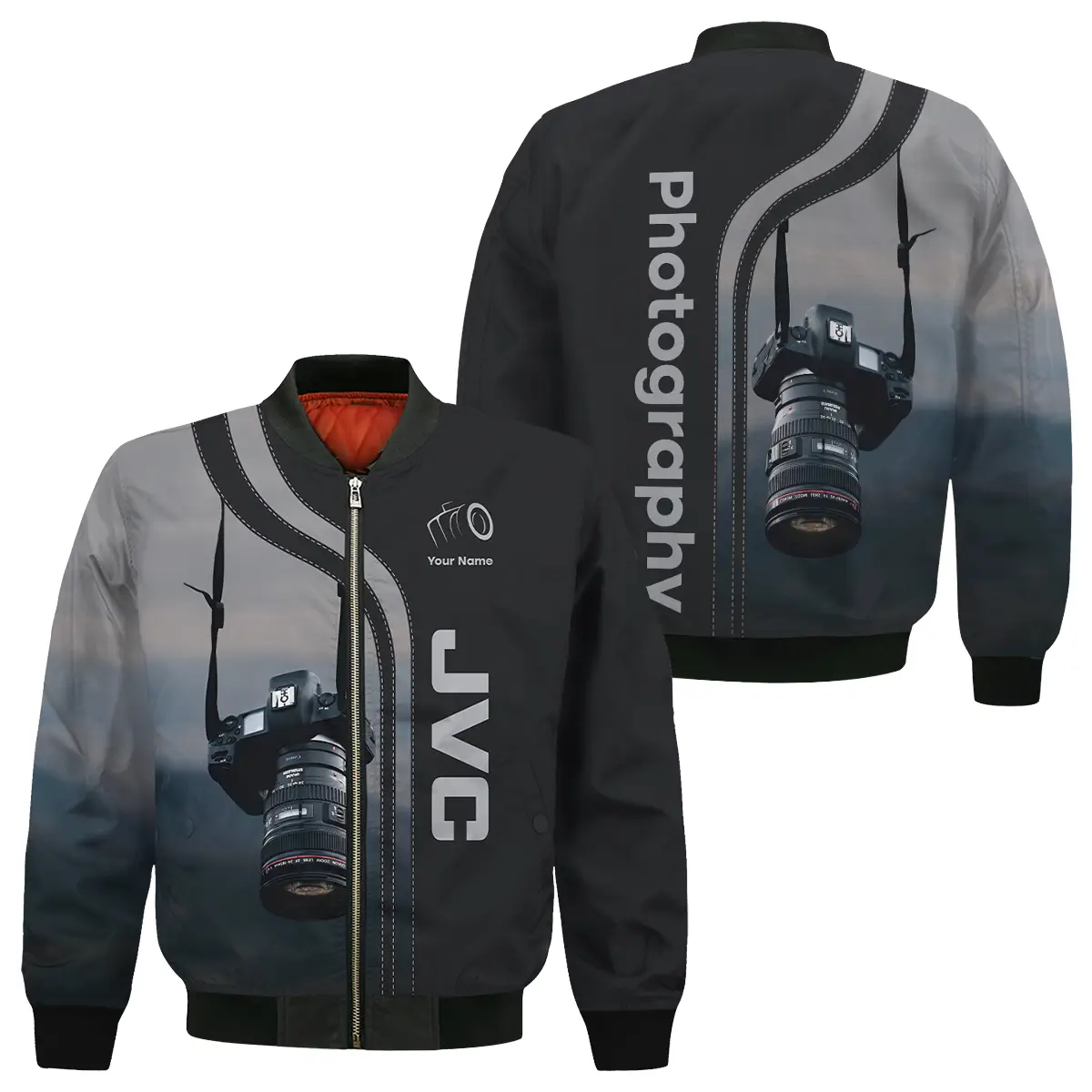 Personalized Gifts Custom Your Name JVC Photography Videography Apparel All Over Prints BL251024A1JVC - Bomber