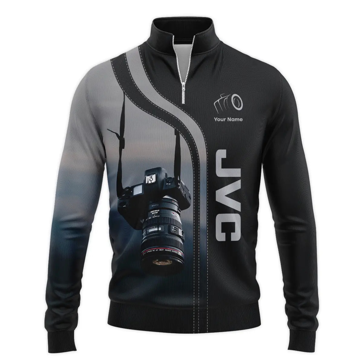 Personalized Gifts Custom Your Name JVC Photography Videography Apparel All Over Prints BL251024A1JVC - Quarter-Zip Jacket