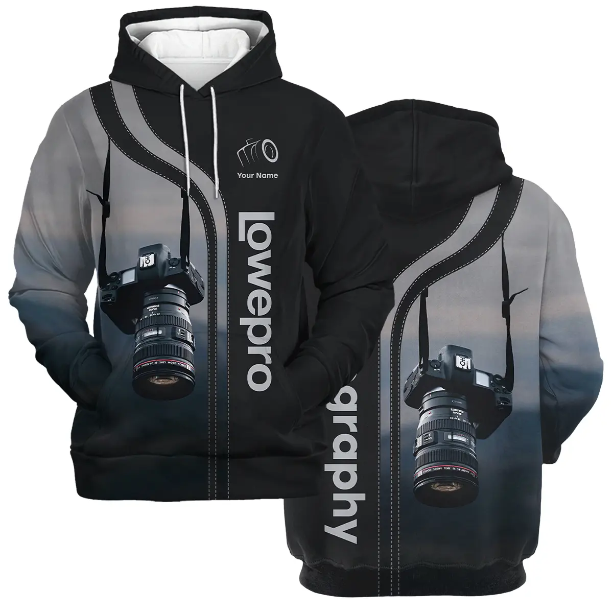 Personalized Gifts Custom Your Name Lowepro Photography Videography Apparel All Over Prints BL251024A1LP - Hoodie