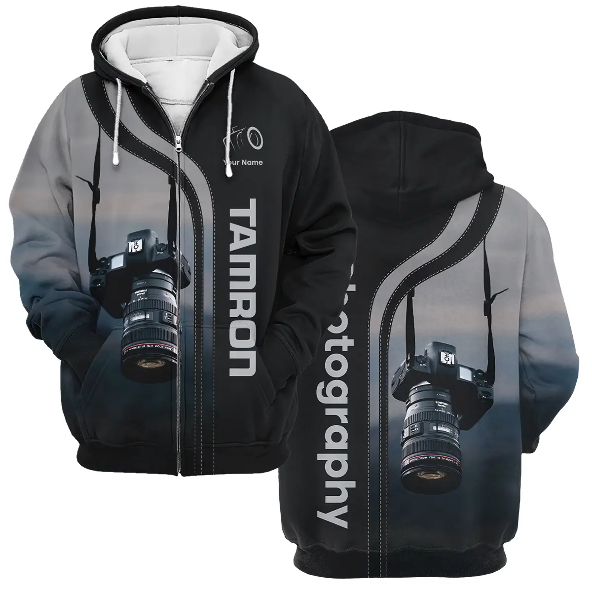Personalized Gifts Custom Your Name Samsung Photography Videography Apparel All Over Prints BL251024A1SS - Zipper Hoodie