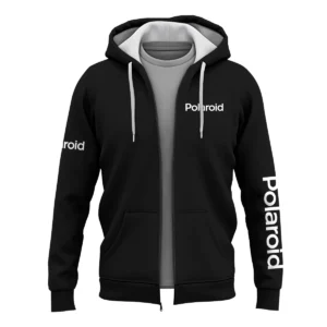 Polaroid Photography Videography Exclusive Logo Zipper Hoodie BLPT231124A1PLR