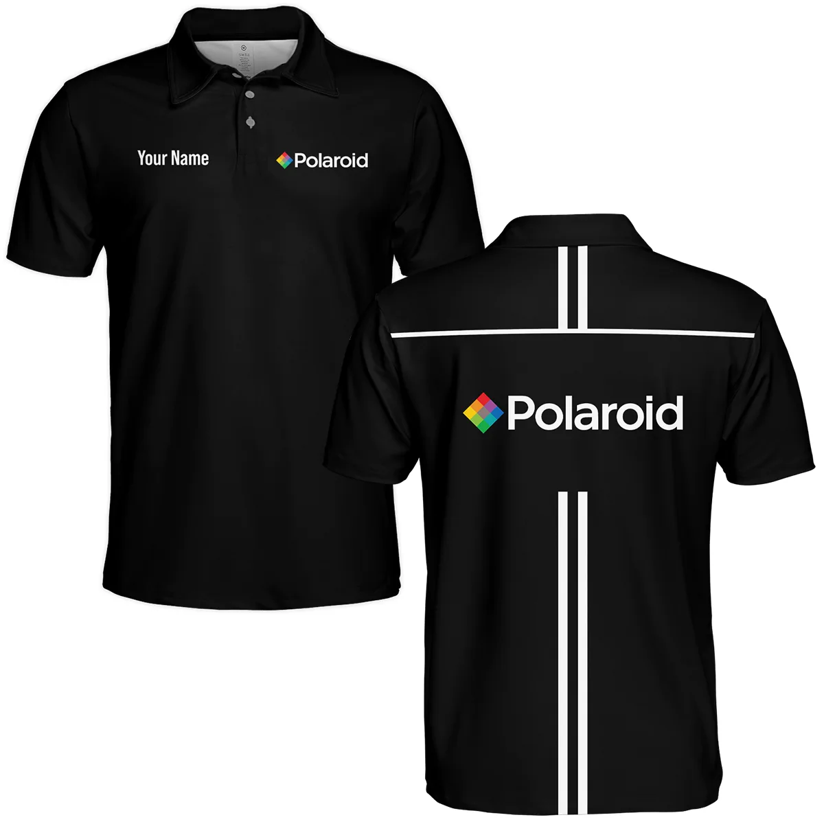 Polaroid Photography Videography Polo Shirt All Over Prints BLGK51224A1PLR