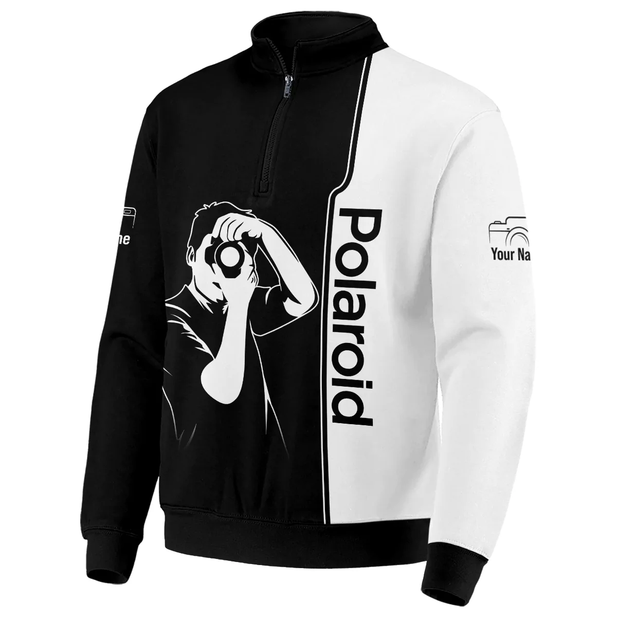 Polaroid Photography Videography Quarter-Zip Jacket All Over Prints BLPT141224A2PLR