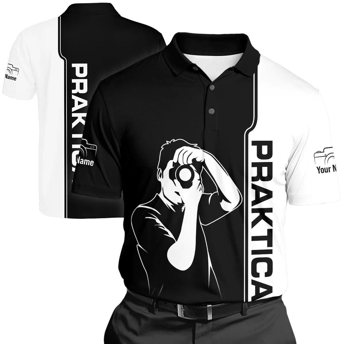 Praktica Photography Videography Polo Shirt All Over Prints BLPT141224A1PRA