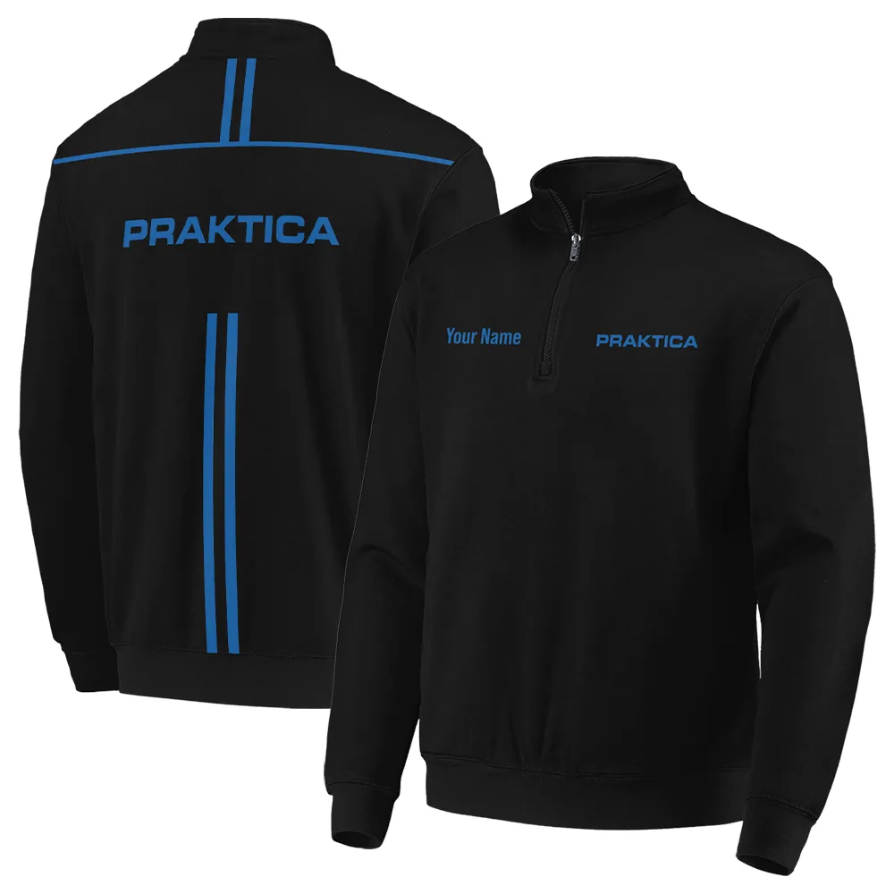 Praktica Photography Videography Quarter-Zip Jacket All Over Prints BLGK51224A2PRA