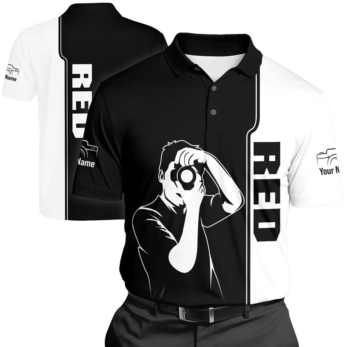 Praktica Photography Videography Polo Shirt All Over Prints BLPT181224A1PRA