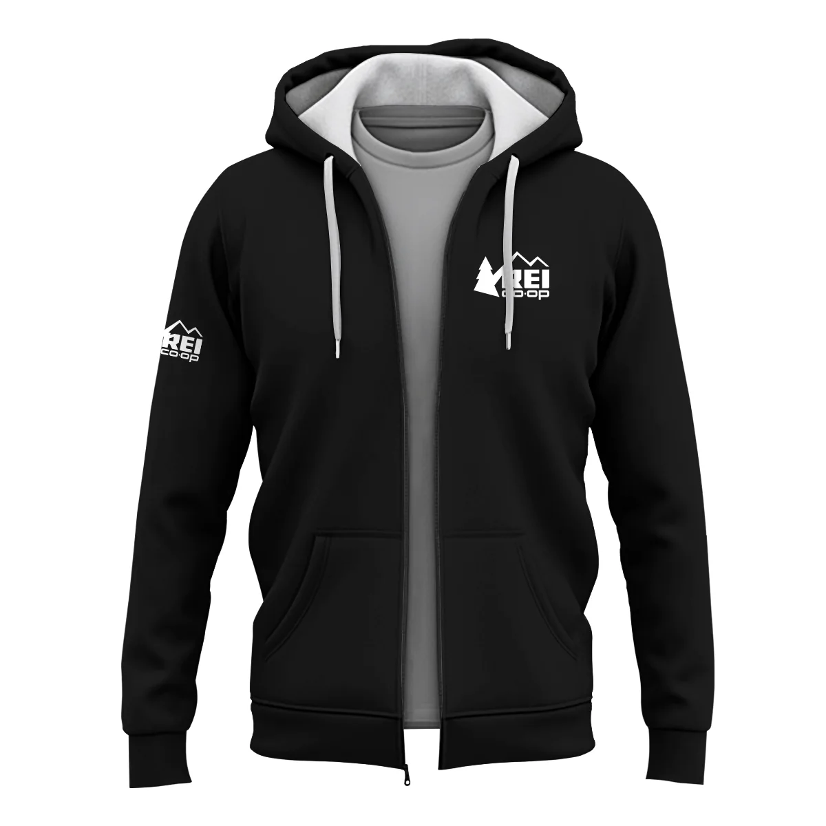 REI Co-op Outdoor Clothing Brand Exclusive Logo Zipper Hoodie BLBR291124A3REI