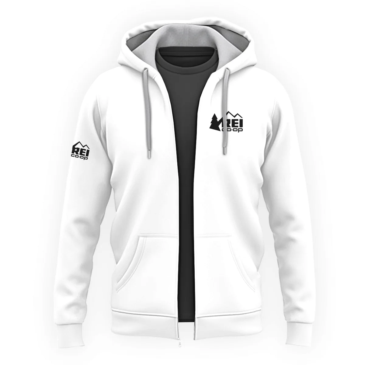REI Co-op Outdoor Clothing Brand Exclusive Logo Zipper Hoodie BLBR291124A4REI