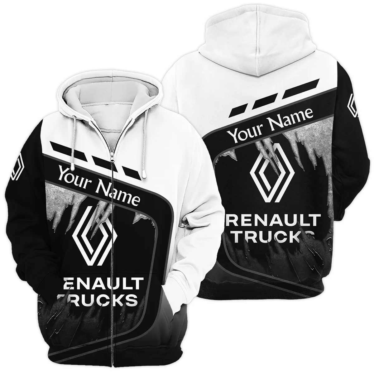 Renault Trucks Gift For Trucker Exclusive Logo Zipper Hoodie BLT21125RTZHD