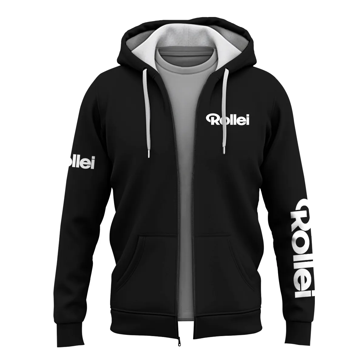 Rollei Photography Videography Exclusive Logo Zipper Hoodie BLPT231124A1ROL