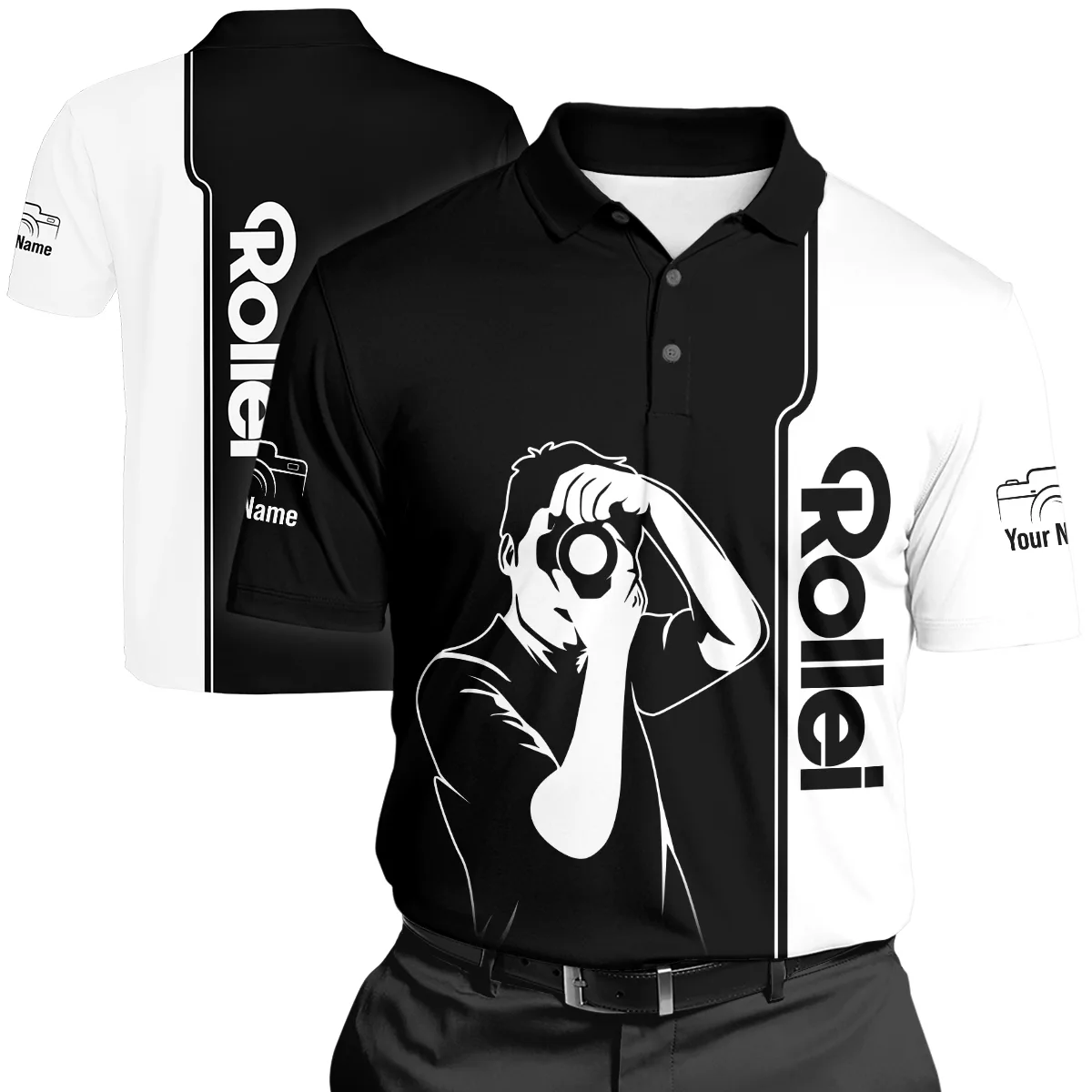 Rollei Photography Videography Polo Shirt All Over Prints BLPT141224A1ROL