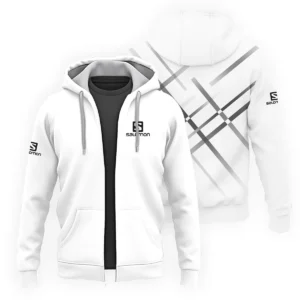 Salomon Outdoor Clothing Brand Exclusive Logo Zipper Hoodie BLBR291124A4SLM