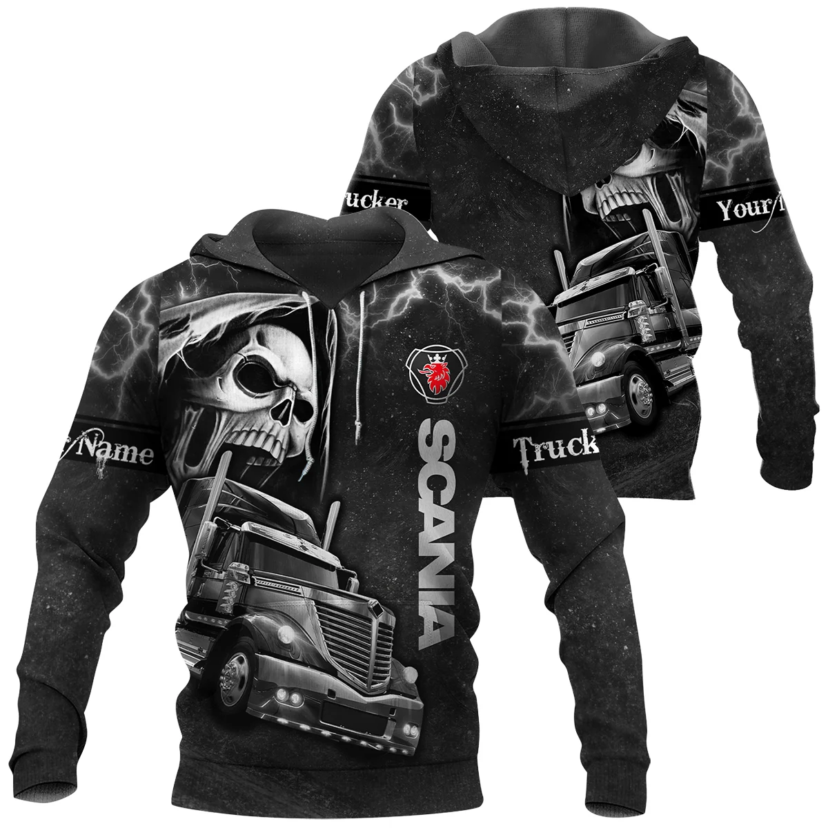 Scania Gift For Trucker Exclusive Logo Hoodie BLT22125SCAHD