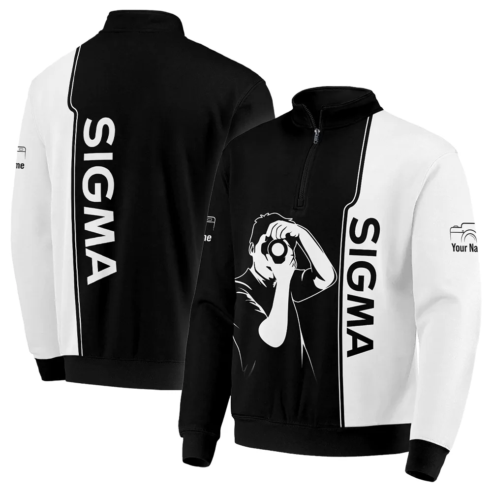 Sony Photography Videography Quarter-Zip Jacket All Over Prints BLGK51224A2SN