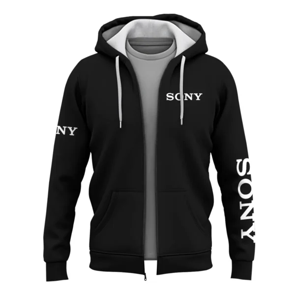 Sony Photography Videography Exclusive Logo Zipper Hoodie BLPT231124A1SN