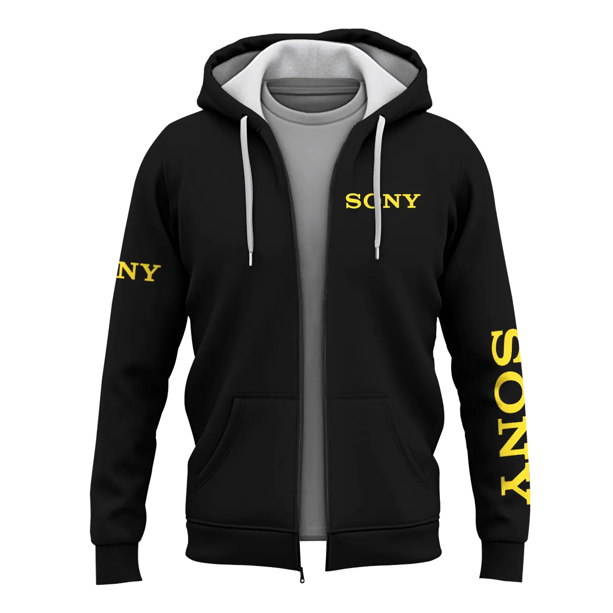 Sony Photography Videography Exclusive Logo Zipper Hoodie BLPT231124A1SN1
