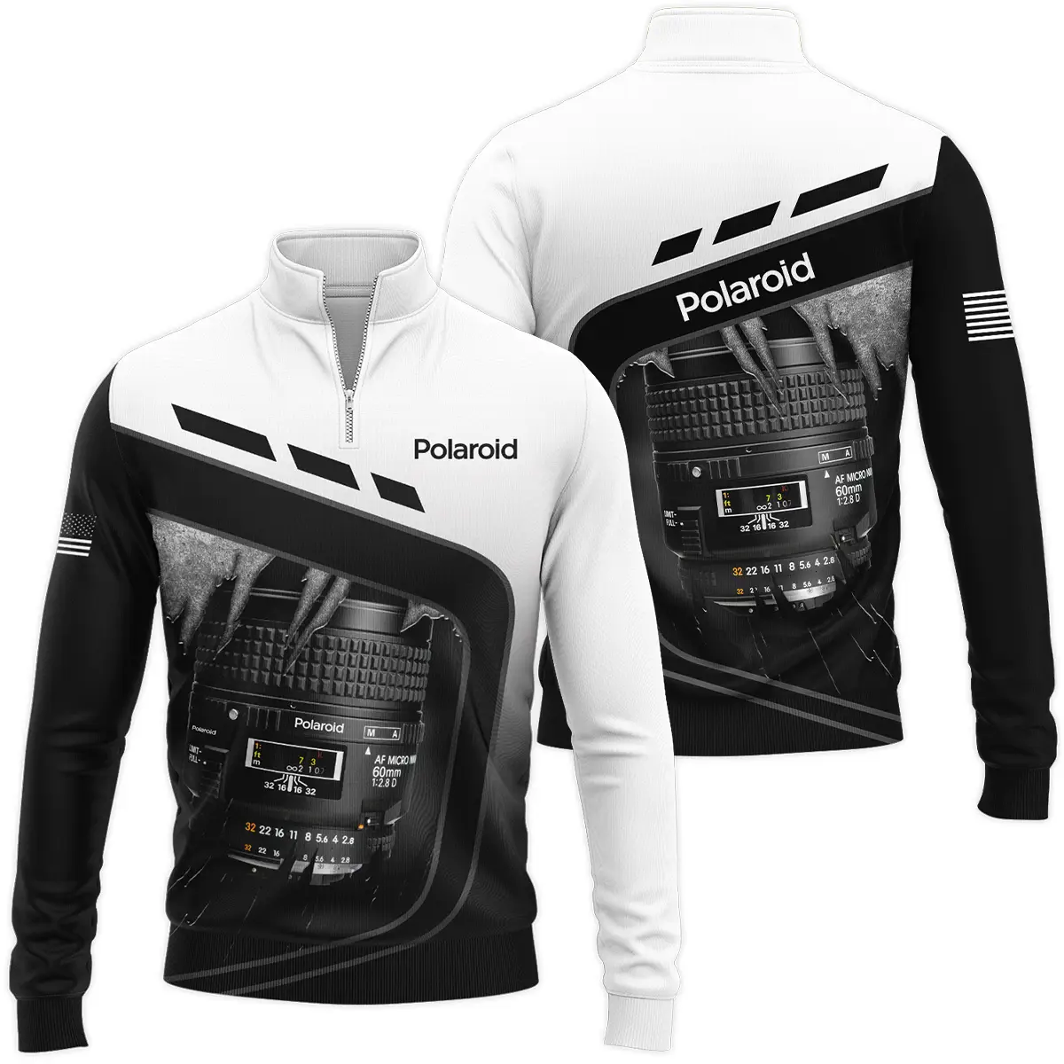 Special Release Polaroid Photography Videography Apparel All Over Prints BL241024A1PLR - Quarter-Zip Jacket