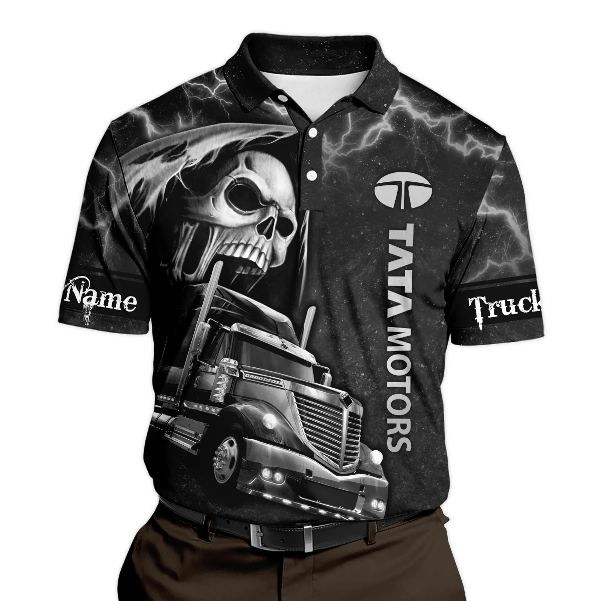 Tata Motors Gift For Trucker Polo Shirt All Over Prints BLT22125TMPL