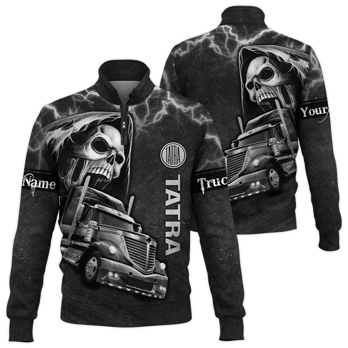 Tatra Trucks Gift For Trucker Quarter-Zip Jacket All Over Prints BLT22125TTQTZ