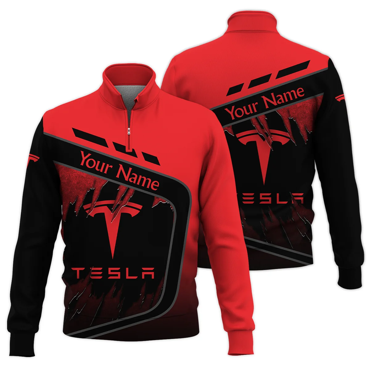 Tesla Semi Gift For Trucker Quarter-Zip Jacket All Over Prints BLT21125TESQTZ