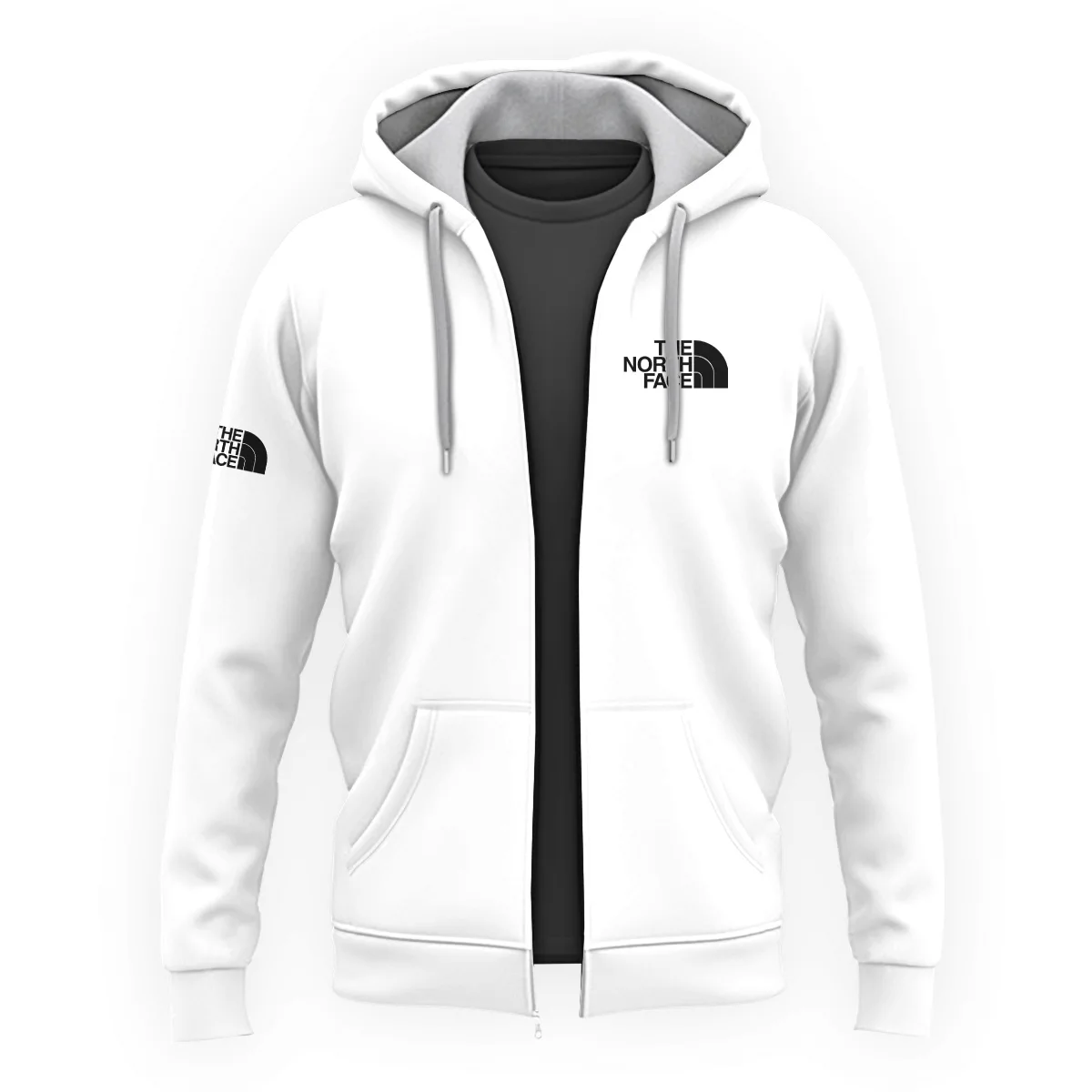 The North Face Outdoor Clothing Brand Exclusive Logo Zipper Hoodie BLBR291124A4TNF