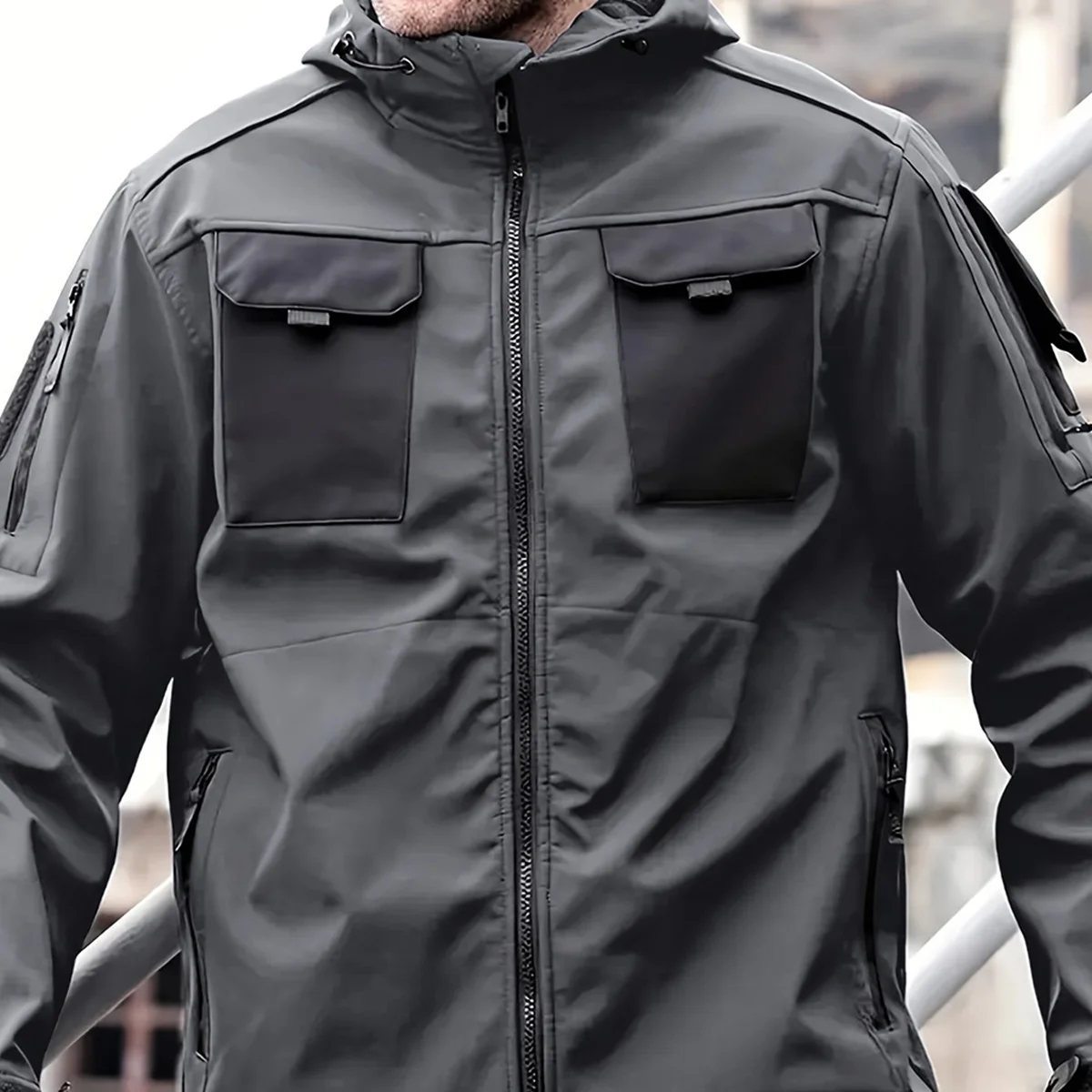 Mammut x Pentax Special Release Outdoor Tactical Beetle Hooded Jacket With Pockets - BL261124A4MAMPT