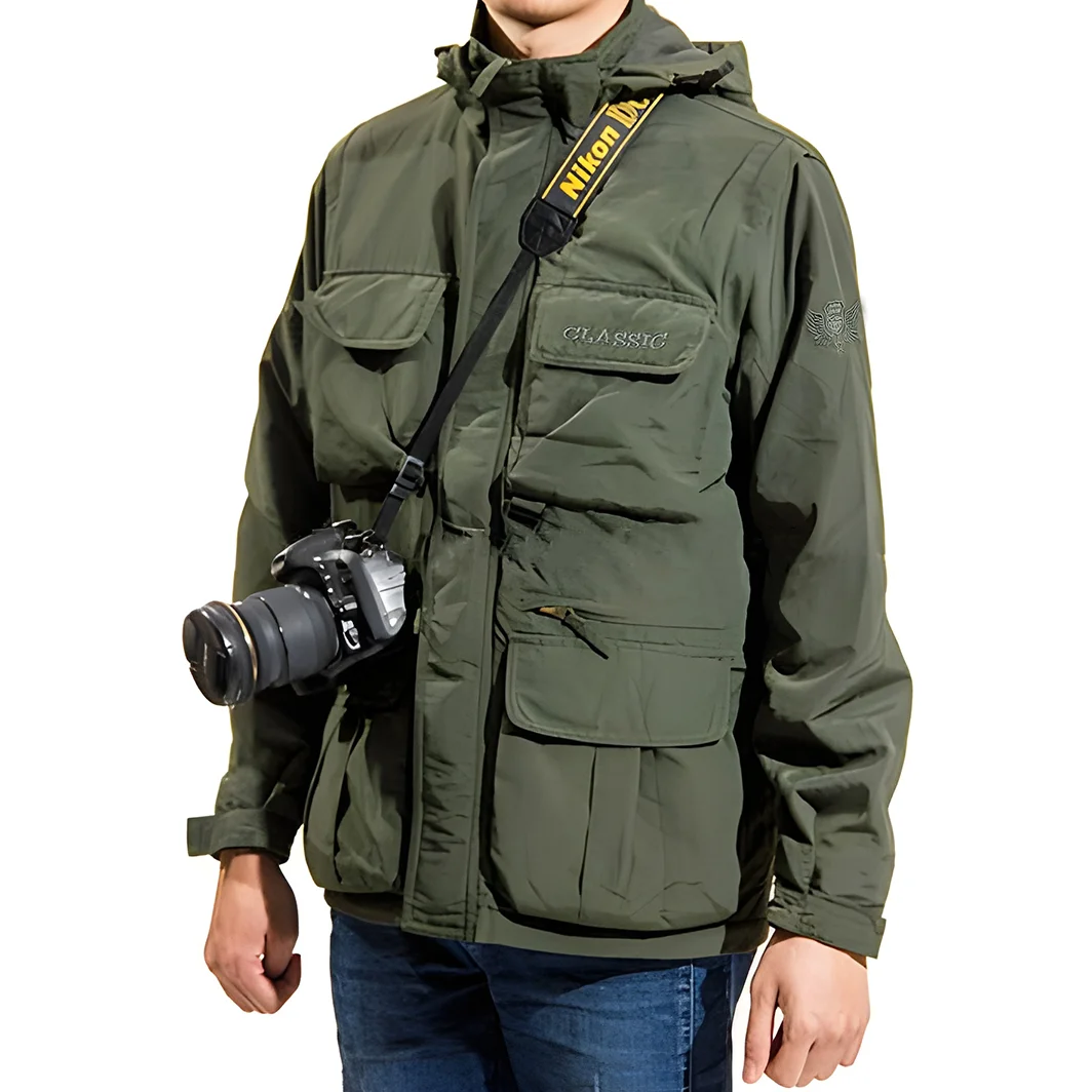 Canon Photography Videography Exclusive Logo Multi Pocket Jacket BLPT71124A1CNMPJ