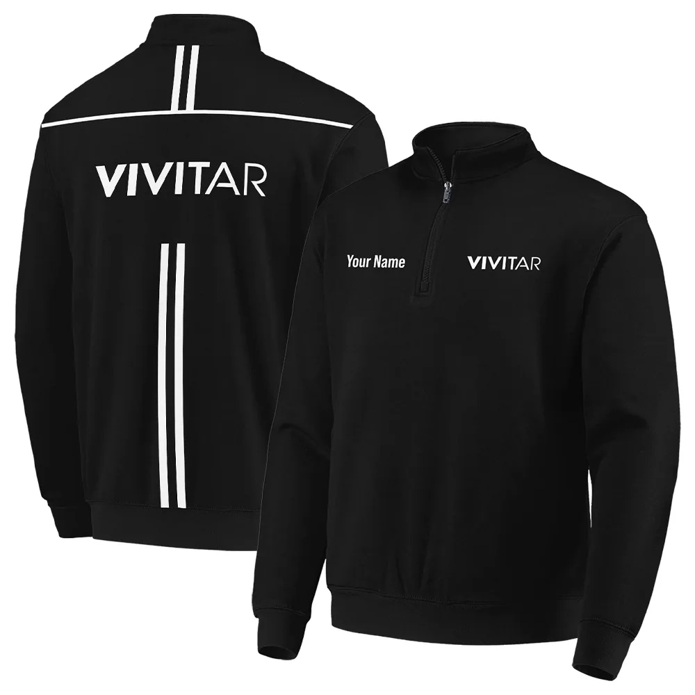 Vivitar Photography Videography Quarter-Zip Jacket All Over Prints BLGK51224A2VVT