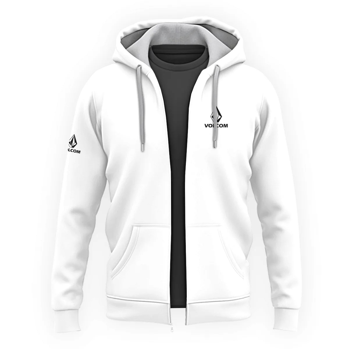 Volcom Outdoor Clothing Brand Exclusive Logo Zipper Hoodie BLBR291124A4VC