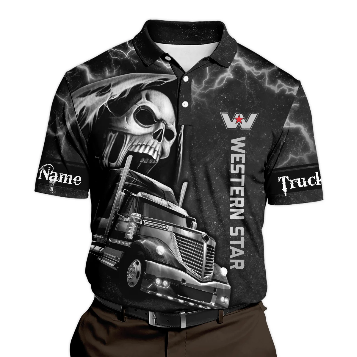 Western Star Gift For Trucker Polo Shirt All Over Prints BLT22125WSPL