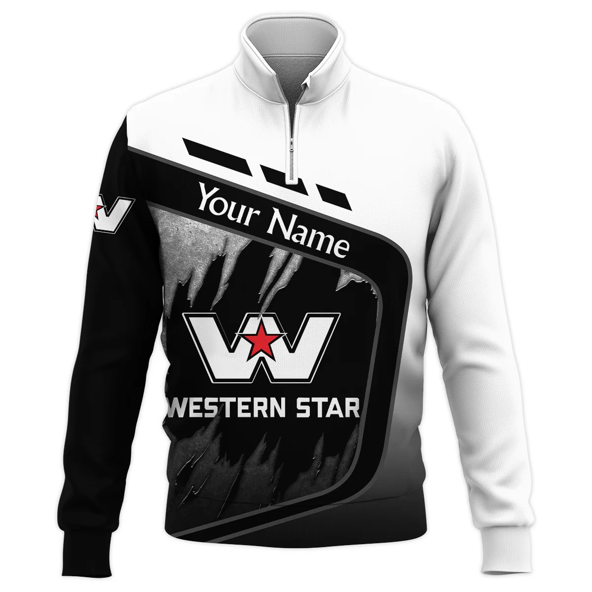 Western Star Gift For Trucker Quarter-Zip Jacket All Over Prints BLT21125WSQTZ