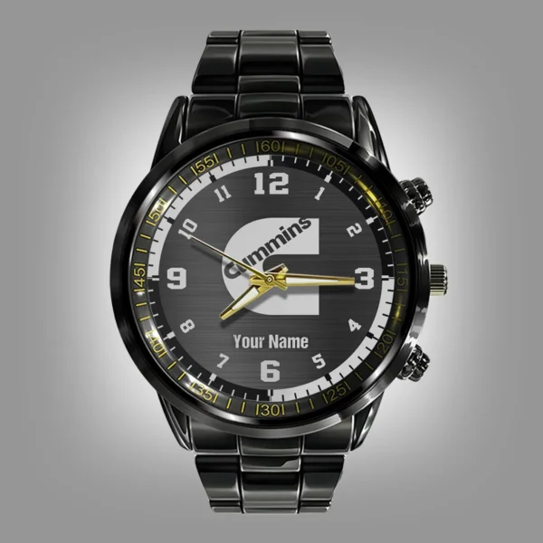 Cummins Black Stainless Steel Watch Gift For Truckers BLT6325CM