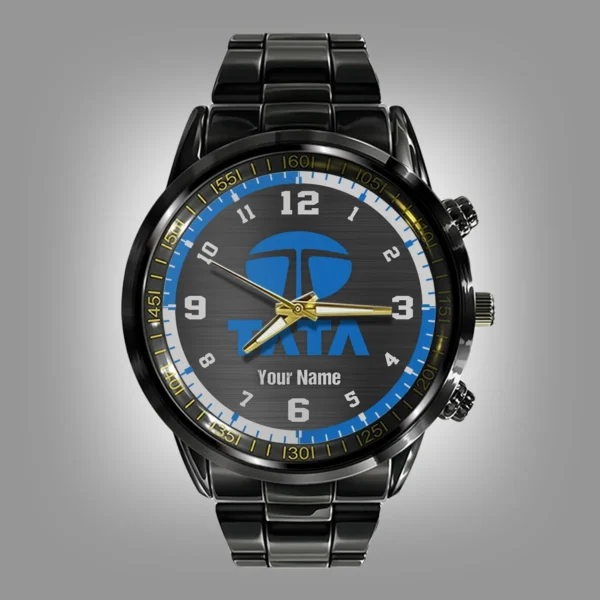 Tata Motors Black Stainless Steel Watch Gift For Truckers BLT6325TM