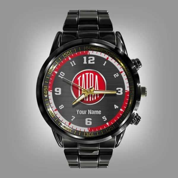 Tatra Trucks Black Stainless Steel Watch Gift For Truckers BLT6325TT