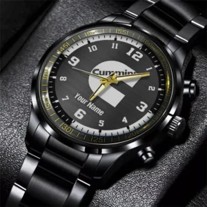 Cummins Black Stainless Steel Watch Gift For Truckers BLT6325CM