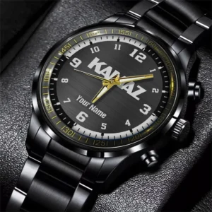 Kamaz Black Stainless Steel Watch Gift For Truckers BLT6325KMZ