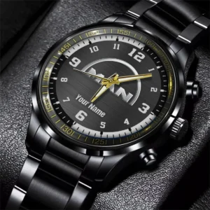 MAN Truck Black Stainless Steel Watch Gift For Truckers BLT6325MAN