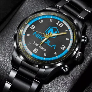 Nikola Black Stainless Steel Watch Gift For Truckers BLT6325NKL