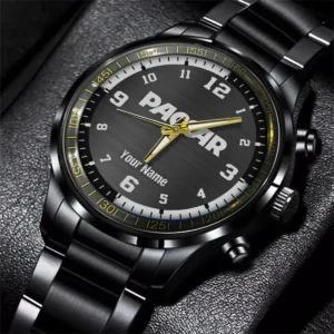 Paccar Black Stainless Steel Watch Gift For Truckers BLT6325PAC