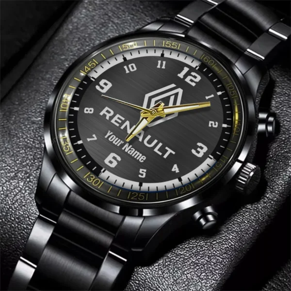 Renault Trucks Black Stainless Steel Watch Gift For Truckers BLT6325RT