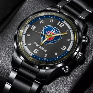 Scania Black Stainless Steel Watch Gift For Truckers BLT6325SCA