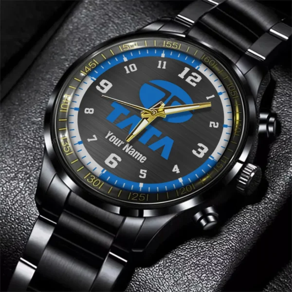 Tata Motors Black Stainless Steel Watch Gift For Truckers BLT6325TM