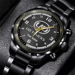UD Trucks Black Stainless Steel Watch Gift For Truckers BLT6325UD