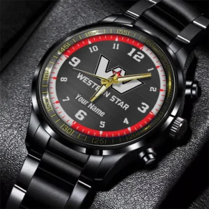 Western Star Black Stainless Steel Watch Gift For Truckers BLT6325WS