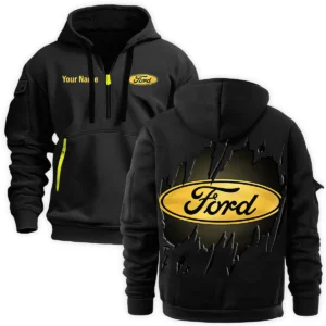 Ford Trucks Gift For Truckers Exclusive Logo Fashion Hoodie Half Zipper BLT5325A2FT