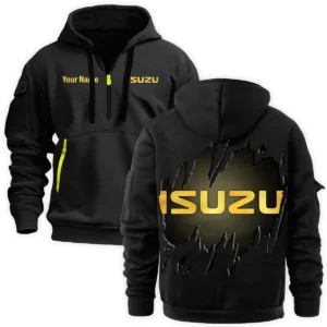 Isuzu Trucks Gift For Truckers Exclusive Logo Fashion Hoodie Half Zipper BLT5325A2ISZ