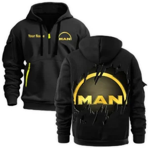 MAN Truck Gift For Truckers Exclusive Logo Fashion Hoodie Half Zipper BLT5325A2MAN