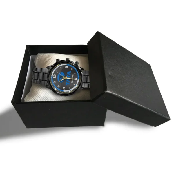 Tata Motors Black Stainless Steel Watch Gift For Truckers BLT6325TM