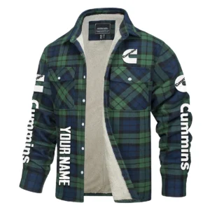 Cummins Gift For Truckers Exclusive Logo Plaid Sweatshirt Jacket BLT4325A1CM