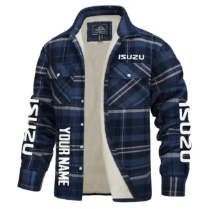 Isuzu Trucks Gift For Truckers Exclusive Logo Plaid Sweatshirt Jacket BLT4325A1ISZ